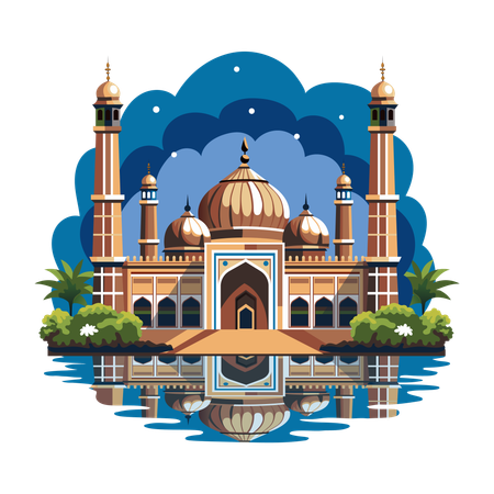 Jama masjid  Illustration