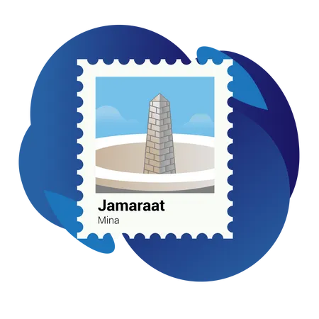 Postal de Jamaraat  Ilustración