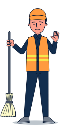 Janitor Illustration