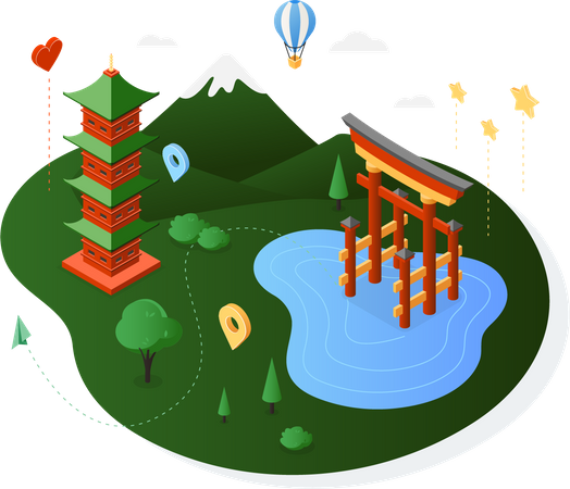 Japan  Illustration