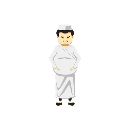 Japanese Chef  Illustration