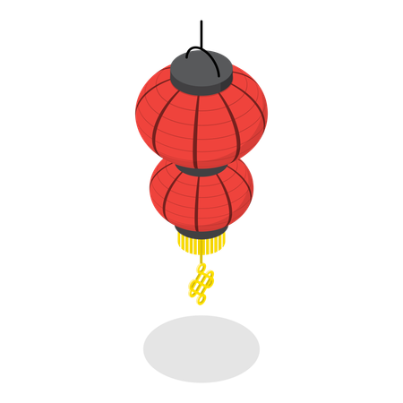 Japanese Or Chinese Lanterns  Illustration