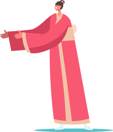 Japanese woman  일러스트레이션