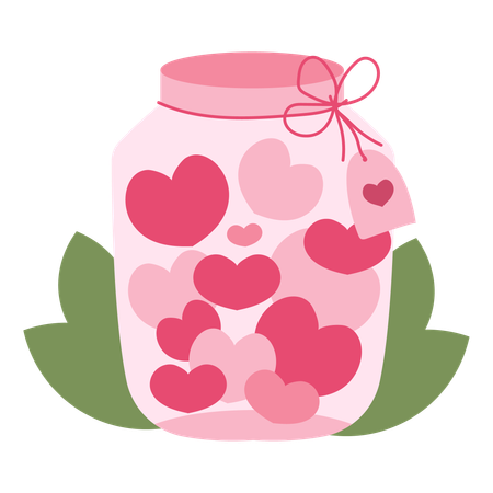 Jar Valentine  Illustration