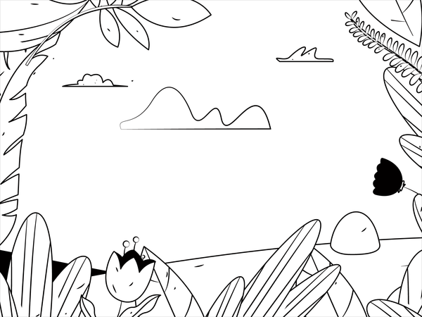 Jardín  Ilustración