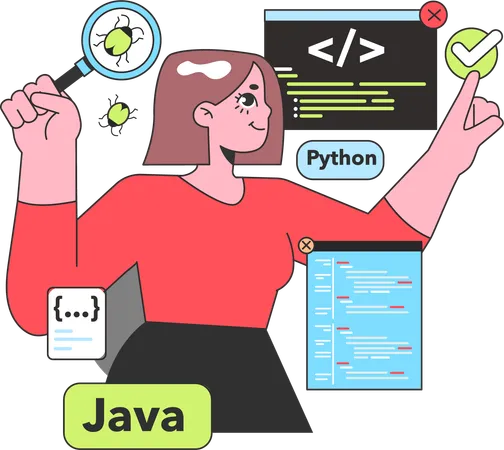 Java programmer  Illustration