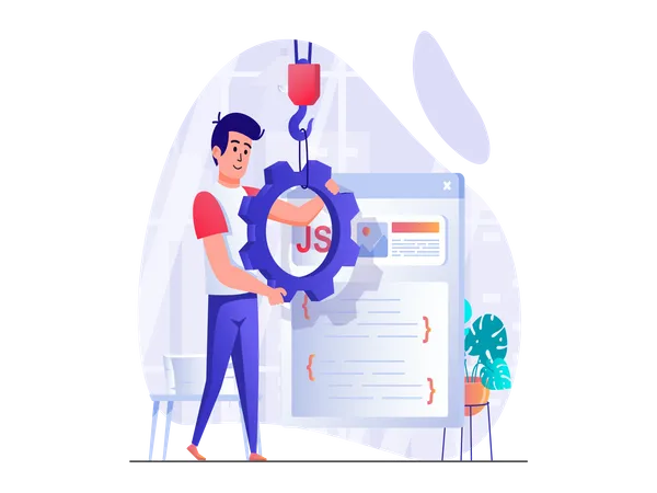 Desenvolvimento de back-end JavaScript  Ilustração