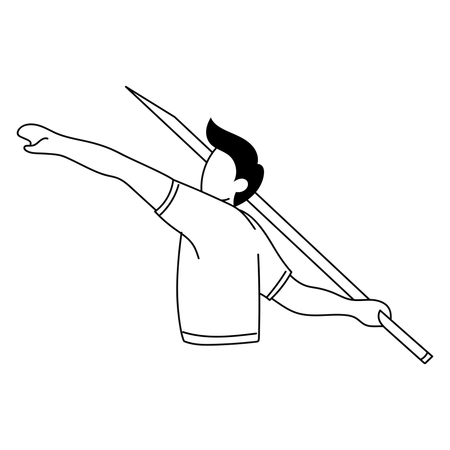 Javelin throw  Illustration