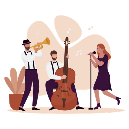 Jazz festival concert  Illustration