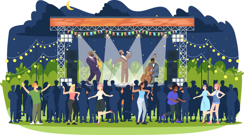 Jazz music festival  Illustration