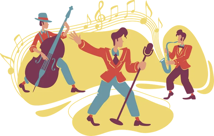 Jazz swing show Illustration