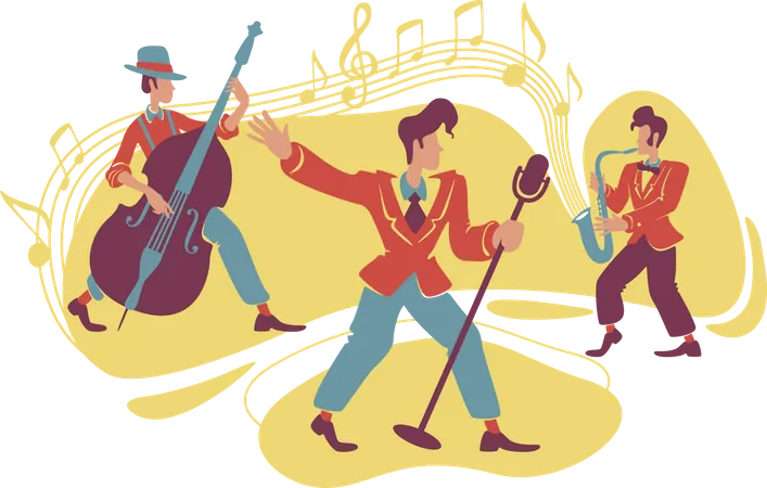 Jazz swing show  Illustration