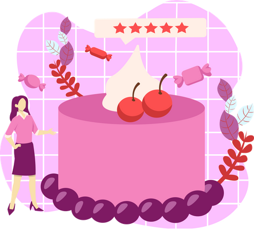 Jelly Cake  Illustration