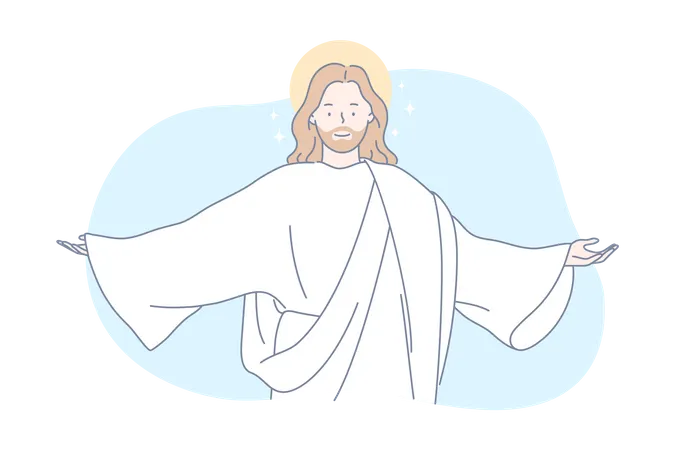 Best Jesus Illustration download in PNG & Vector format