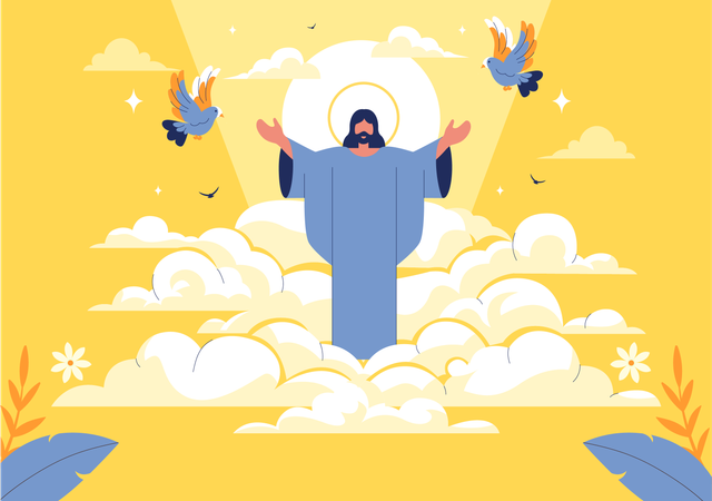 Jesus Ascension  Illustration