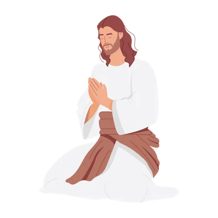 Jesus betet  Illustration