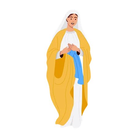 Jesus Christus Mutter  Illustration