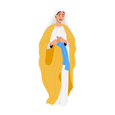 Jesus cristo mãe  Ilustração