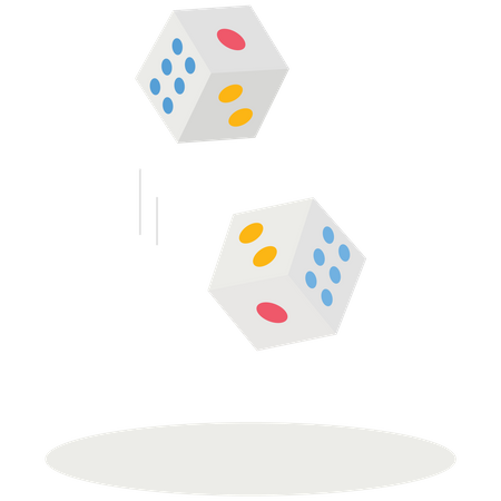 Jeu de dés de ludo  Illustration