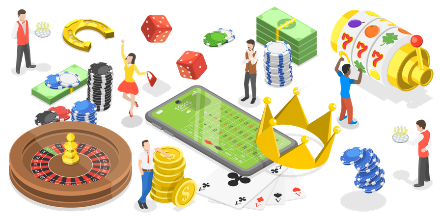 Jeux d'argent en ligne  Illustration