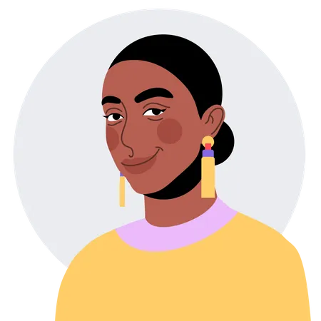 Jeune fille africaine  Illustration