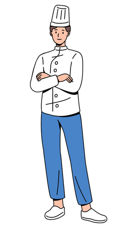 Jeune chef masculin  Illustration