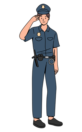 Jeune policier  Illustration