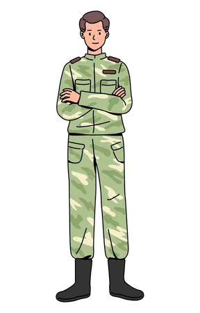 Jeune soldat  Illustration