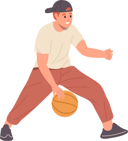 Jeune basketteur  Illustration