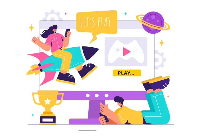 Jeux vidéo  Illustration