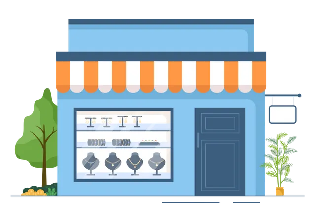 Jewelry Shop  Illustration