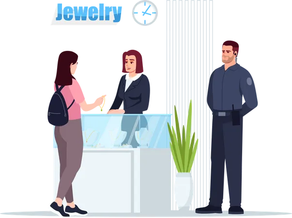 Jewelry store  Illustration