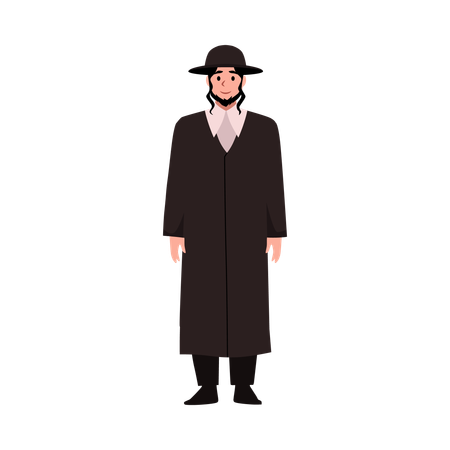 Jewish priest male  Illustration