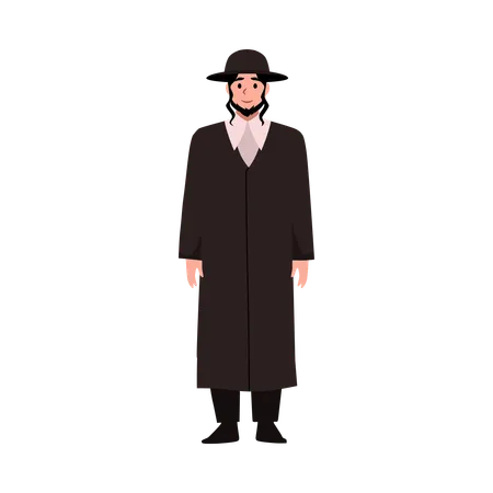 Jewish priest male  Illustration