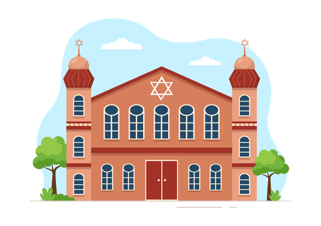 Jewish Temple  Illustration