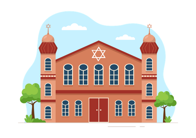 Jewish Temple  Illustration