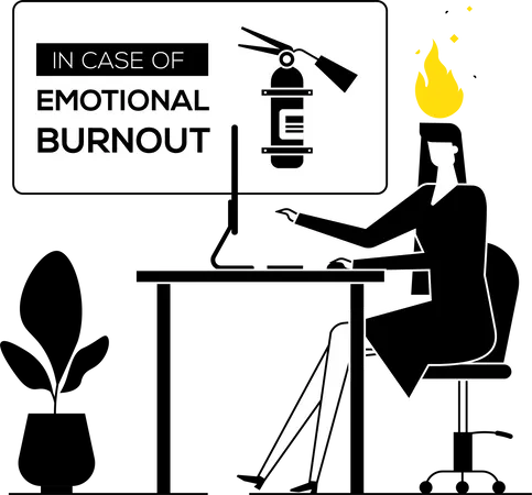 Job burnout  Illustration