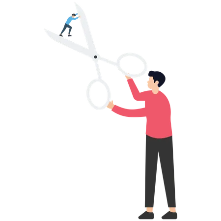 Job cut  Illustration