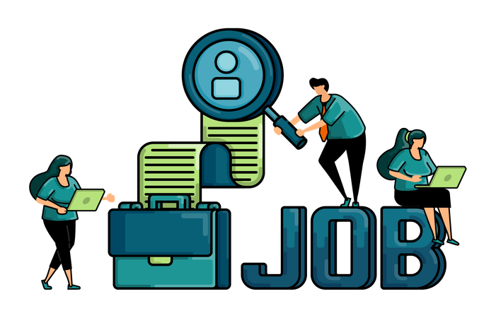 Job Hiring  Illustration