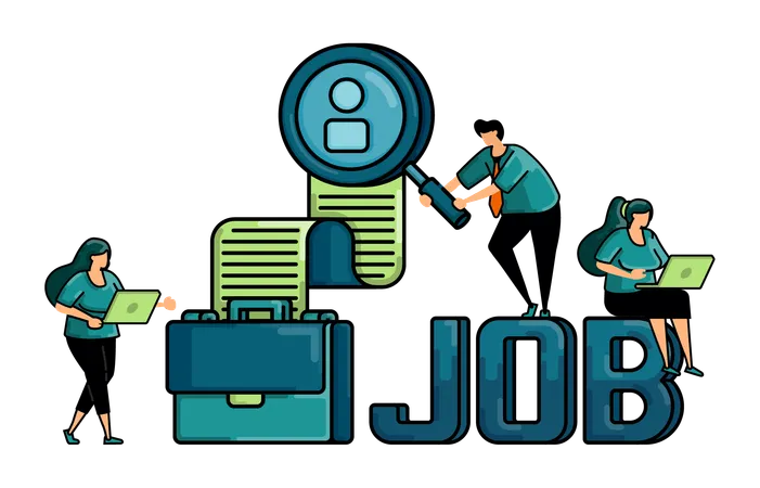 Job Hiring  Illustration