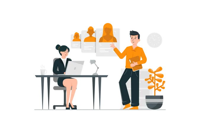 Job Hiring  Illustration