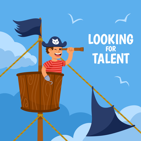 Job hiring social media post  Illustration