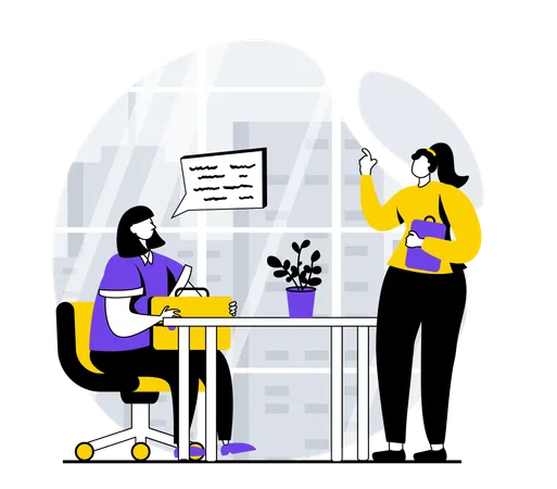 Job interview  Illustration