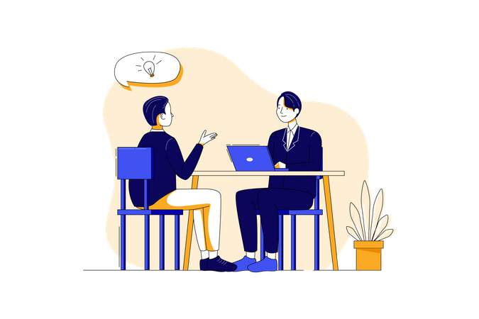 Job interview  Illustration