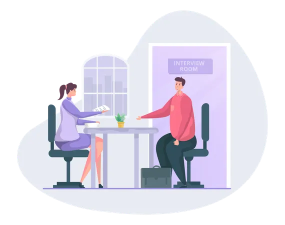 Job Interview  Illustration