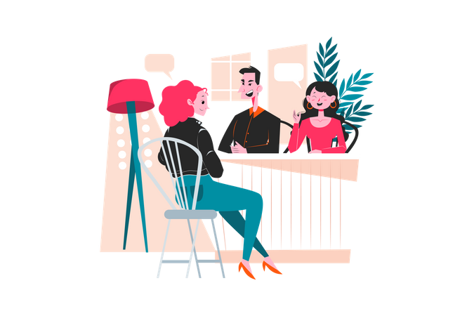 Job Interview  Illustration