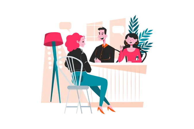 Job Interview  Illustration