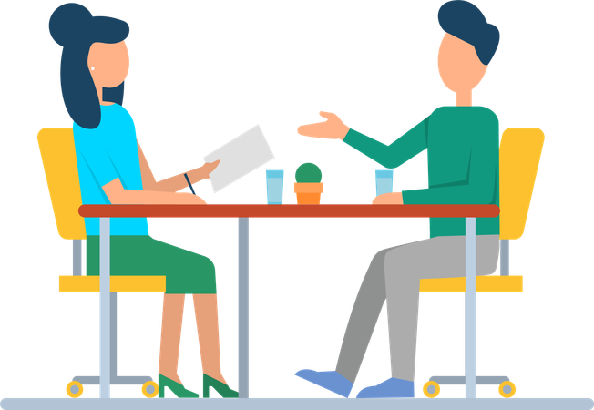 Job interview  Illustration