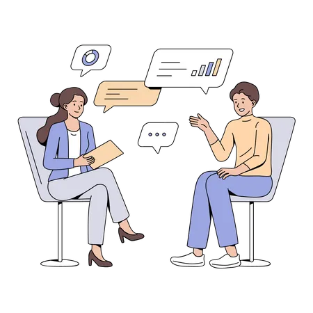 Job interview  Illustration