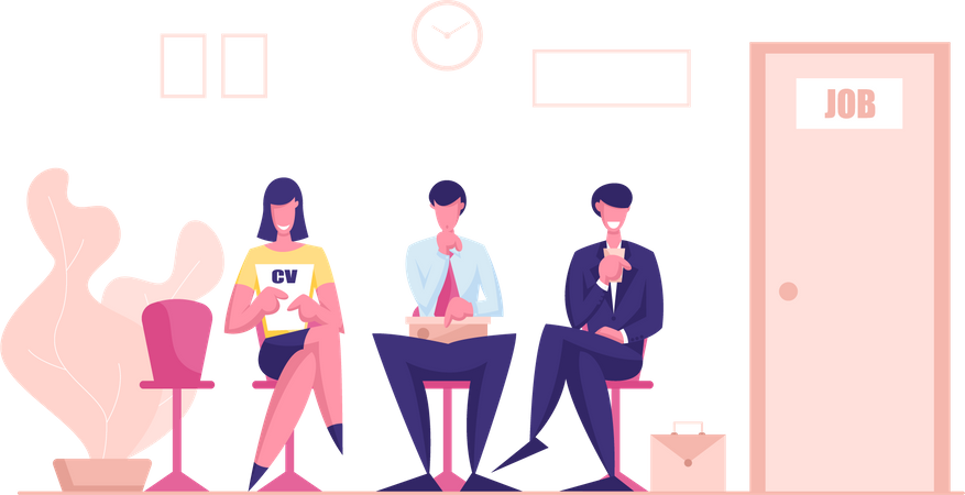 Job Interview  Illustration